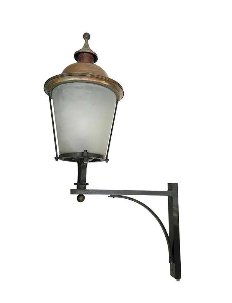 New Pamono Large Outdoor Wall-Mounted Lanterns, 20th Century, Set of 2