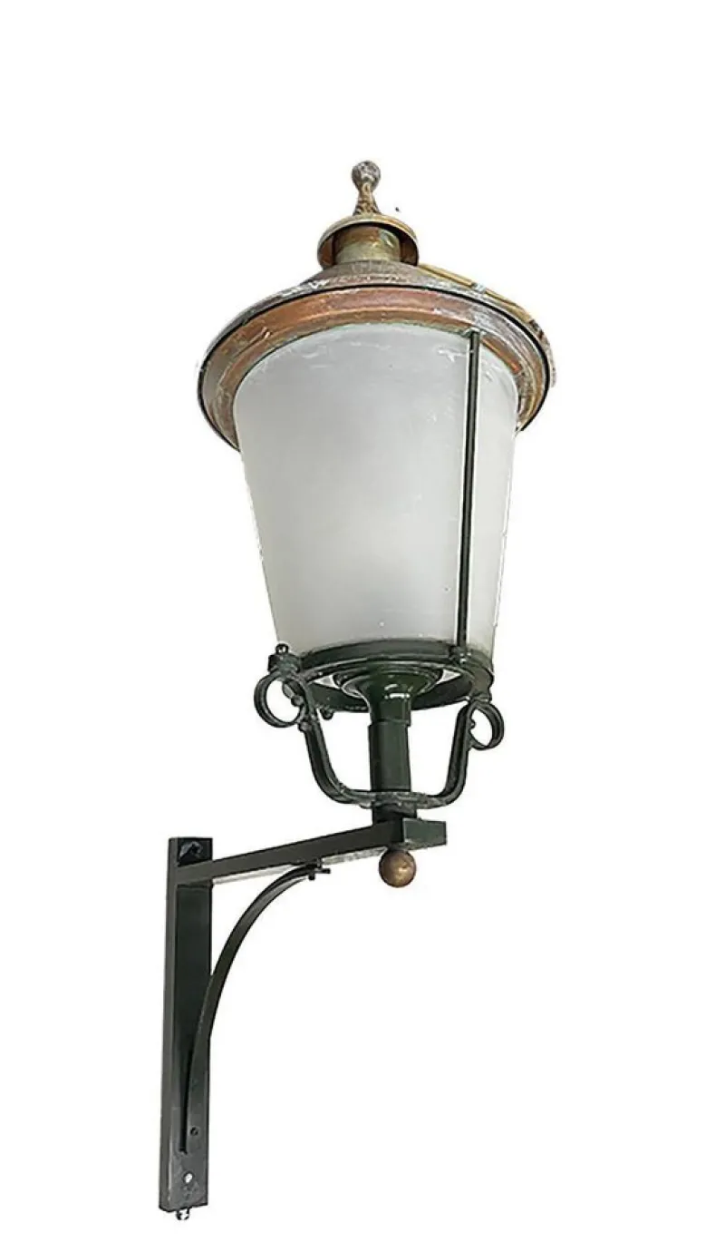 New Pamono Large Outdoor Wall-Mounted Lanterns, 20th Century, Set of 2