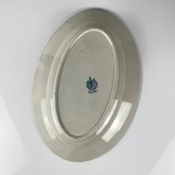 New Pamono Large Oval Earthenware Rachel Dish from Moulins des Loups & Hamage, 1920s