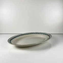 New Pamono Large Oval Earthenware Rachel Dish from Moulins des Loups & Hamage, 1920s