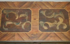Pamono Large Paint German Blanket Chest Coffer Trunk, 1800s><noscript><img width=