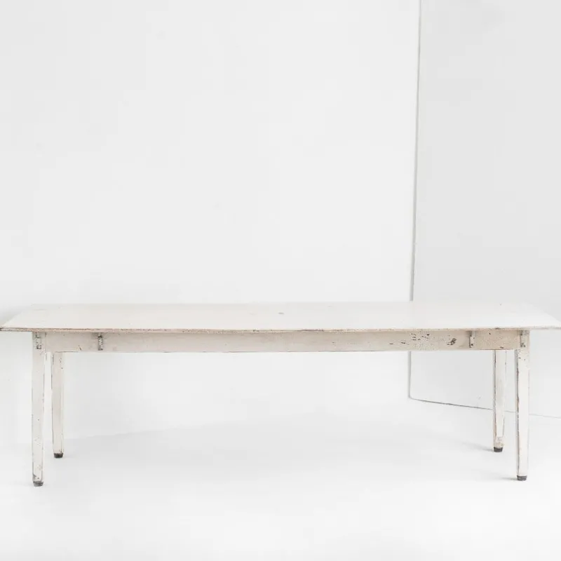 Pamono Large Patinated Workshop Table, 1950s> Worktables & Workbenches