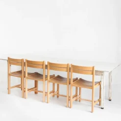 Pamono Large Patinated Workshop Table, 1950s><noscript><img width=