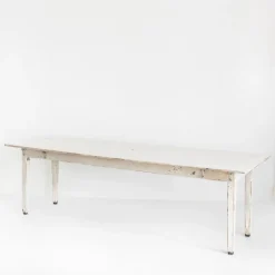 Pamono Large Patinated Workshop Table, 1950s><noscript><img width=