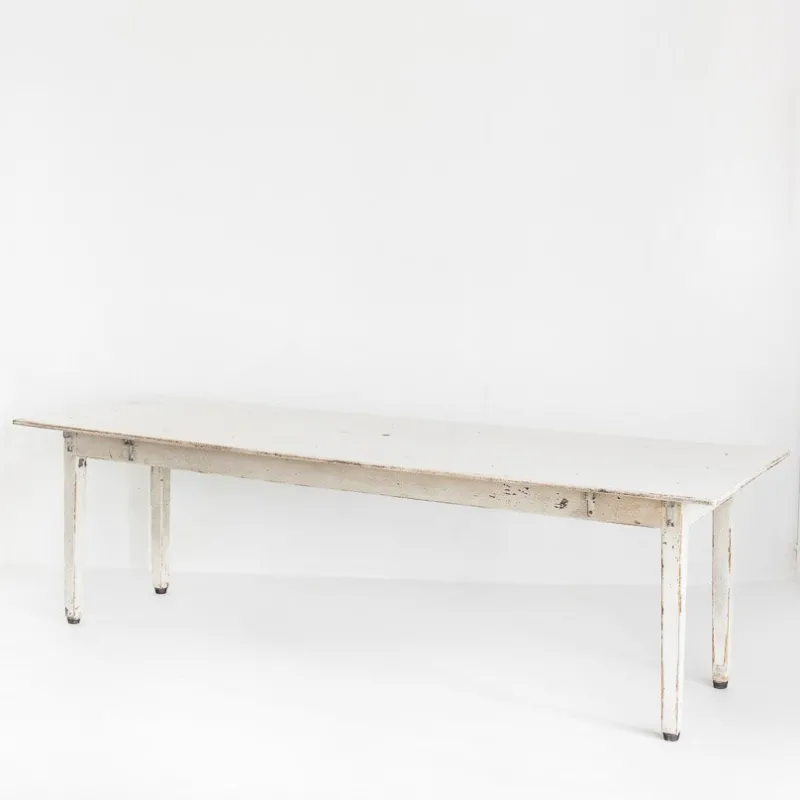 Pamono Large Patinated Workshop Table, 1950s> Worktables & Workbenches
