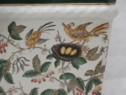 Hot Pamono Large Porcelain and Bronze Planter Centerpiece, 1890s
