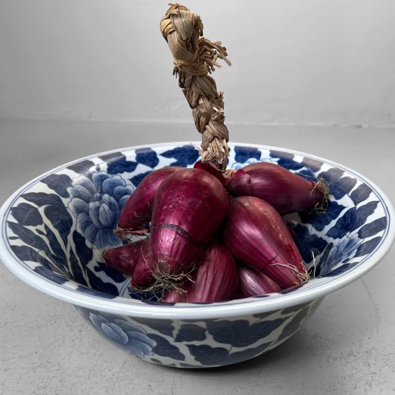 Online Pamono Large Porcelain Bowl with Peony Motif, Japan, 1960s
