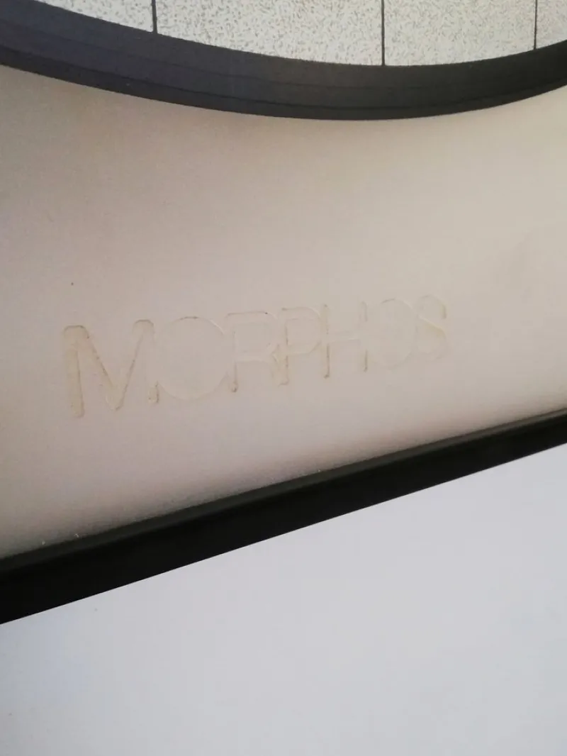 Best Pamono Large Postmodern Morphos Clock by Kurt B. Del Banco for Acerbis