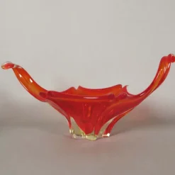 Pamono Large Red Murano Glass Bowl, 1950s><noscript><img width=