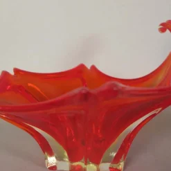 Pamono Large Red Murano Glass Bowl, 1950s><noscript><img width=