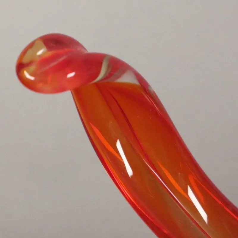 Pamono Large Red Murano Glass Bowl, 1950s> Bowls
