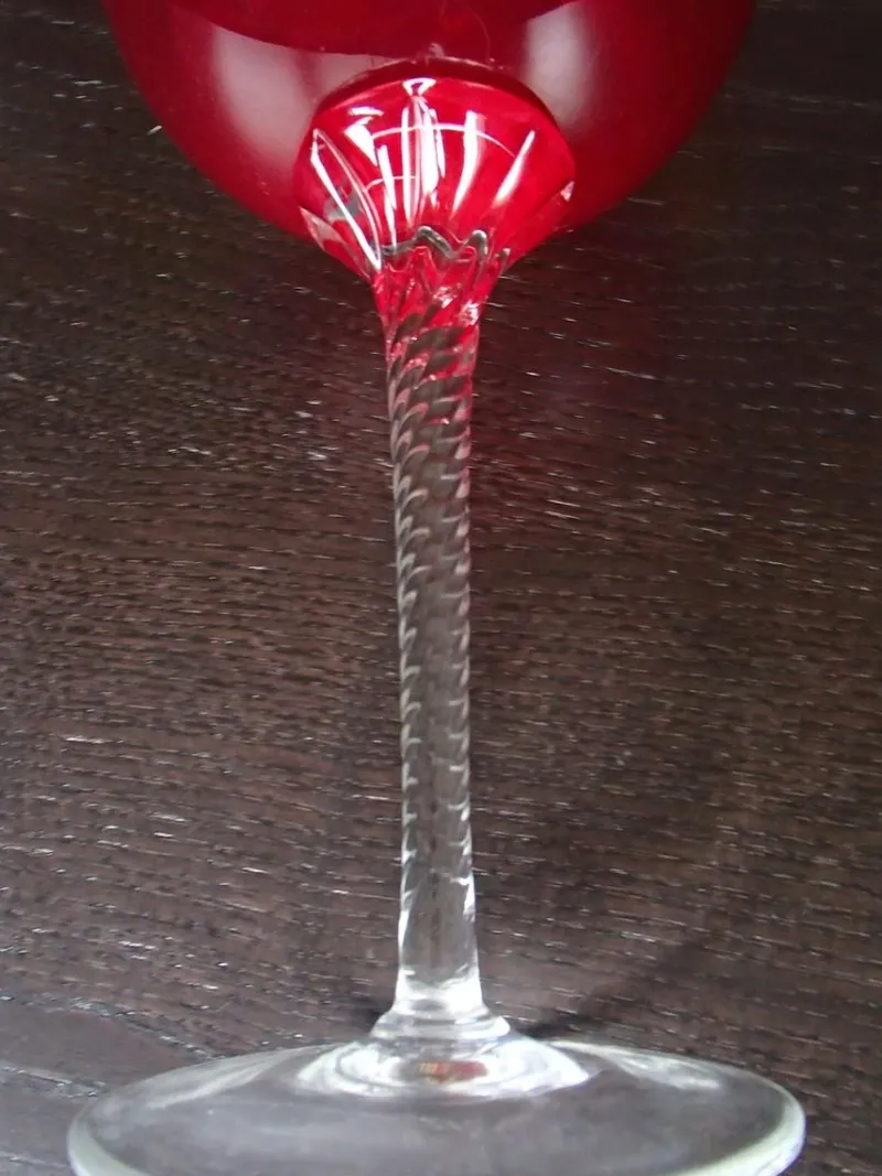 Hot Pamono Large Red Wine Glasses from Made Murano Glass, 1950s, Set of 5
