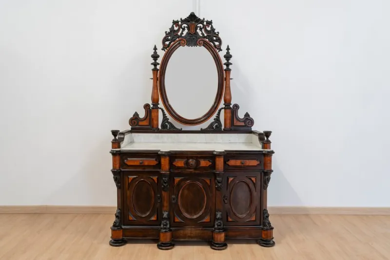 Pamono Large Romantic Dressing Table, 19th Century> Dressing Tables