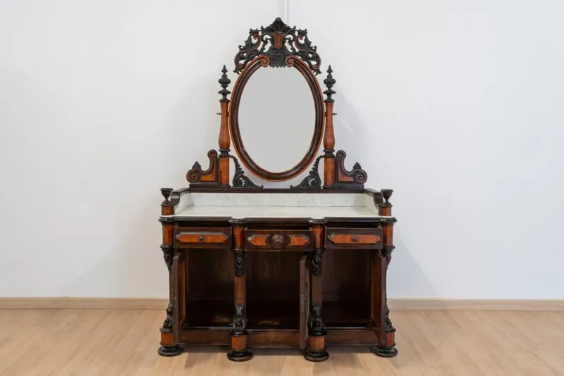 Pamono Large Romantic Dressing Table, 19th Century> Dressing Tables