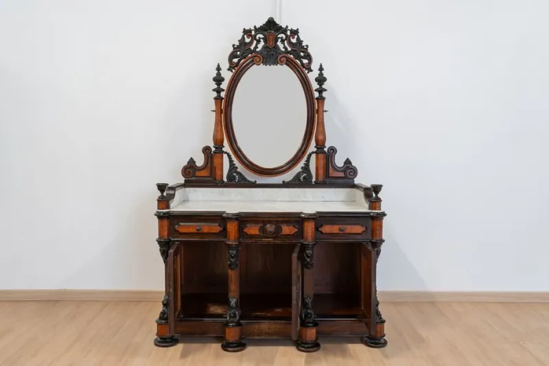 Pamono Large Romantic Dressing Table, 19th Century> Dressing Tables