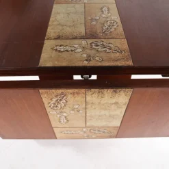 Pamono Large Rosewood and Ceramic Dining Table, 1970s