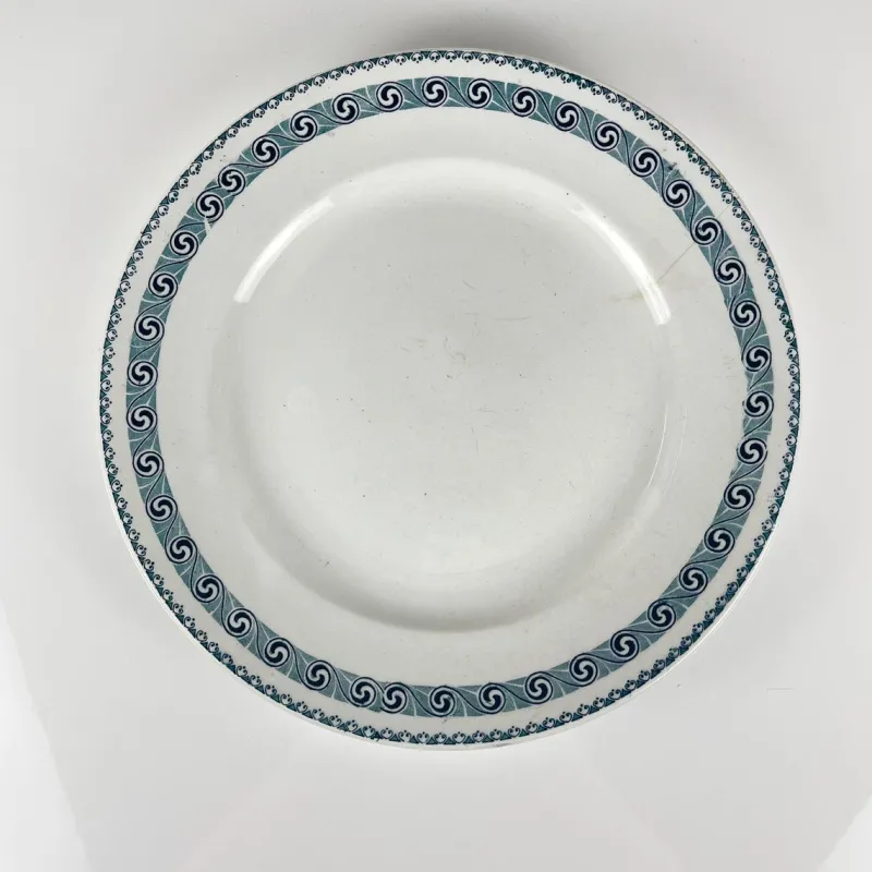 Pamono Large Round Dish by Rachel Moulins Des Loups & Hamage, 1920s> Serving Dishes
