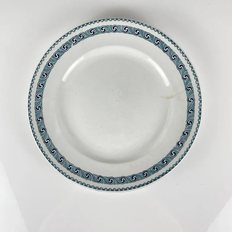 Pamono Large Round Dish by Rachel Moulins Des Loups & Hamage, 1920s> Serving Dishes
