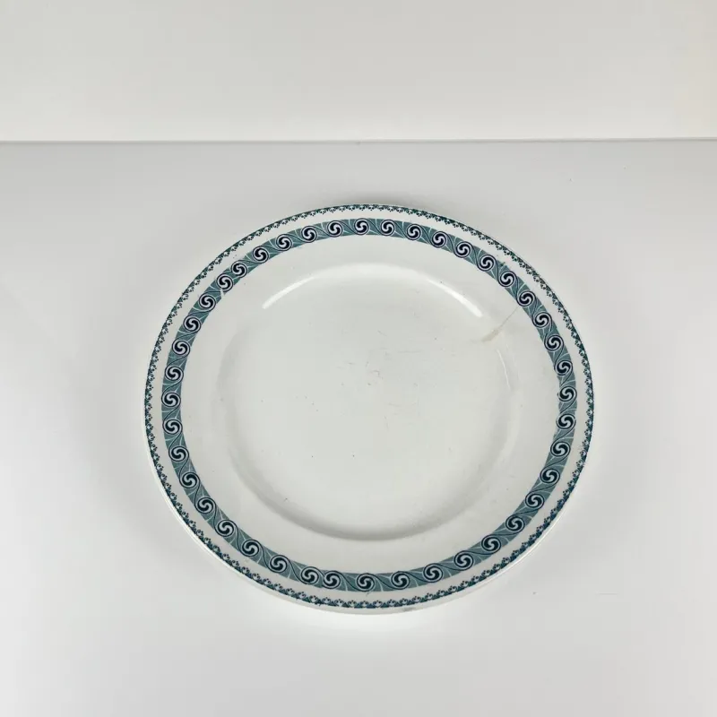 Pamono Large Round Dish by Rachel Moulins Des Loups & Hamage, 1920s> Serving Dishes