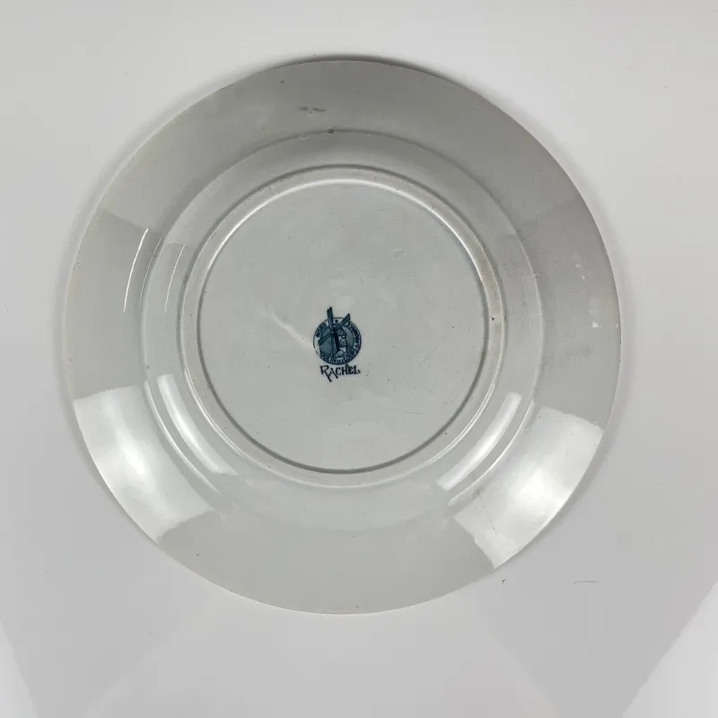 Pamono Large Round Dish by Rachel Moulins Des Loups & Hamage, 1920s> Serving Dishes