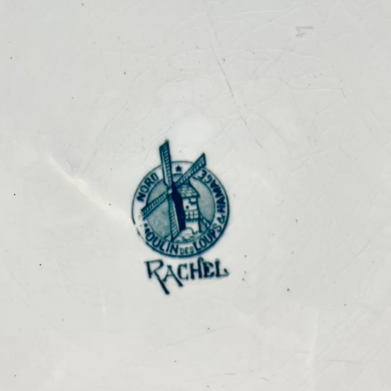 Pamono Large Round Dish by Rachel Moulins Des Loups & Hamage, 1920s> Serving Dishes