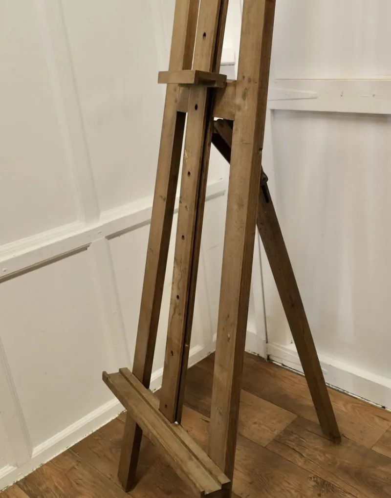 New Pamono Large Rustic Adjustable Oak Artists Easel