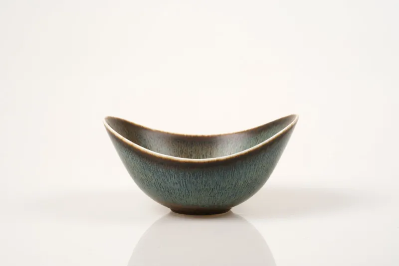 Pamono Large Scandinavian Modern Aro Bowl in Stoneware by Gunnar Nylund for Rörstrand, 1950s> Bowls
