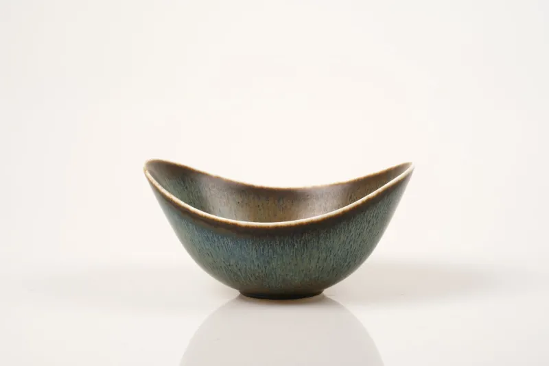 Pamono Large Scandinavian Modern Aro Bowl in Stoneware by Gunnar Nylund for Rörstrand, 1950s> Bowls