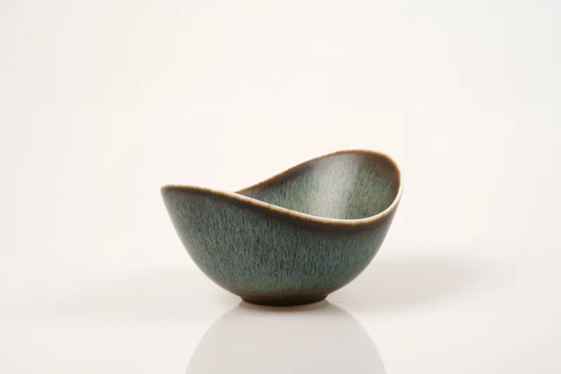 Pamono Large Scandinavian Modern Aro Bowl in Stoneware by Gunnar Nylund for Rörstrand, 1950s> Bowls