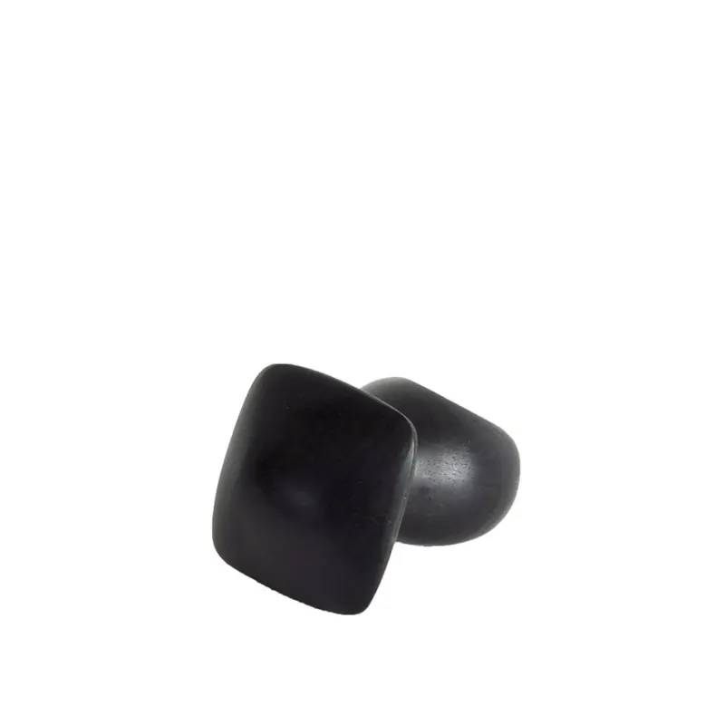 Pamono Large Sculptural Black Ring in Ebony, Denmark, 2000s> Rings