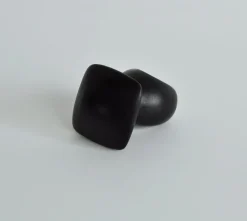 Pamono Large Sculptural Black Ring in Ebony, Denmark, 2000s> Rings