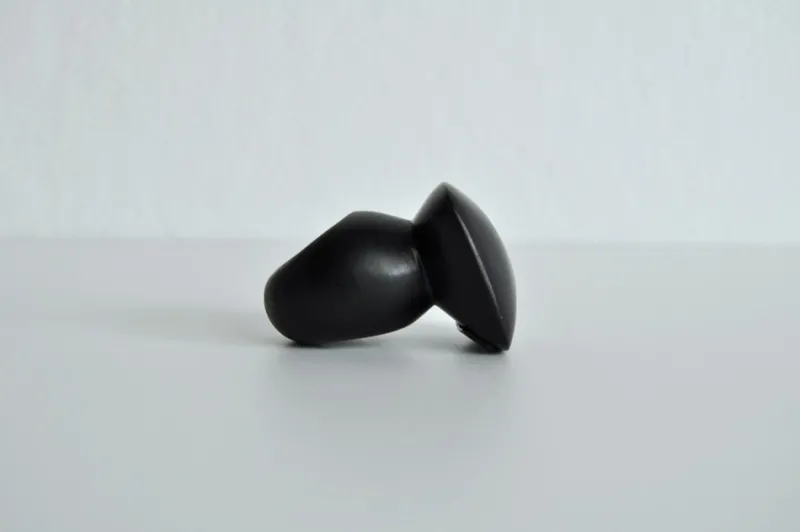 Pamono Large Sculptural Black Ring in Ebony, Denmark, 2000s> Rings