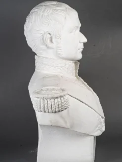 New Pamono Large Sculpture Bust of Marshal Lannes, 1700s-1800s, Plaster