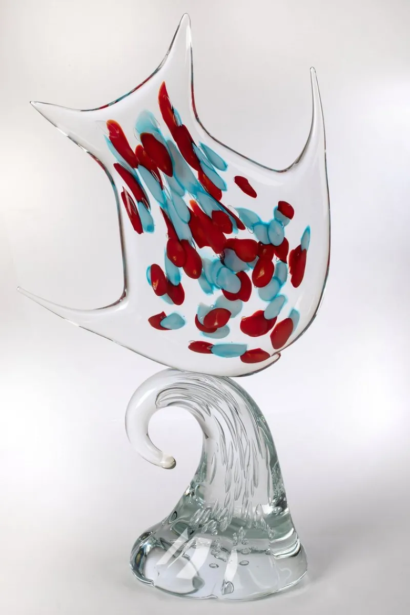 Pamono Large Sculpture in Murano Glass by 1295 Murano> Sculpture