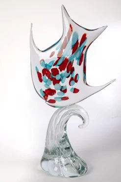 Pamono Large Sculpture in Murano Glass by 1295 Murano><noscript><img width=