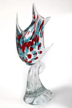 Pamono Large Sculpture in Murano Glass by 1295 Murano><noscript><img width=