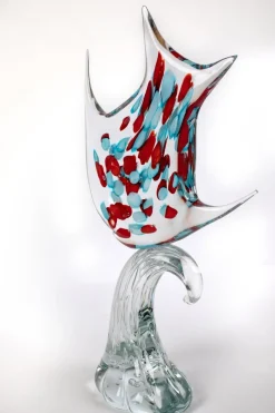 Pamono Large Sculpture in Murano Glass by 1295 Murano><noscript><img width=