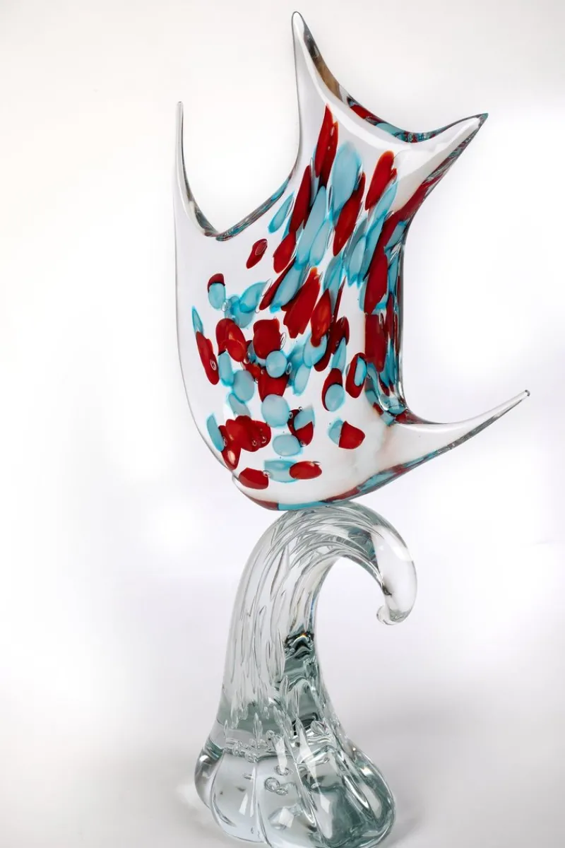 Pamono Large Sculpture in Murano Glass by 1295 Murano> Sculpture