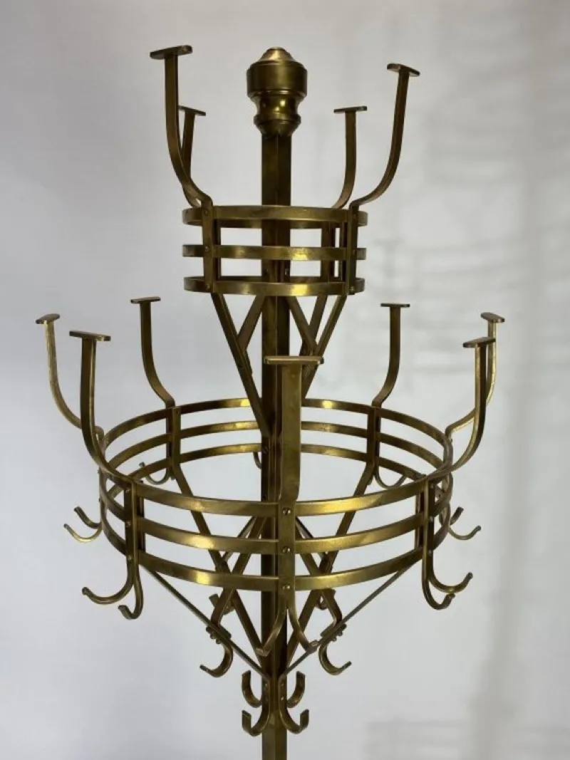 Discount Pamono Large Secession Brass Coat Hanger by Adolf Loos, 1890s