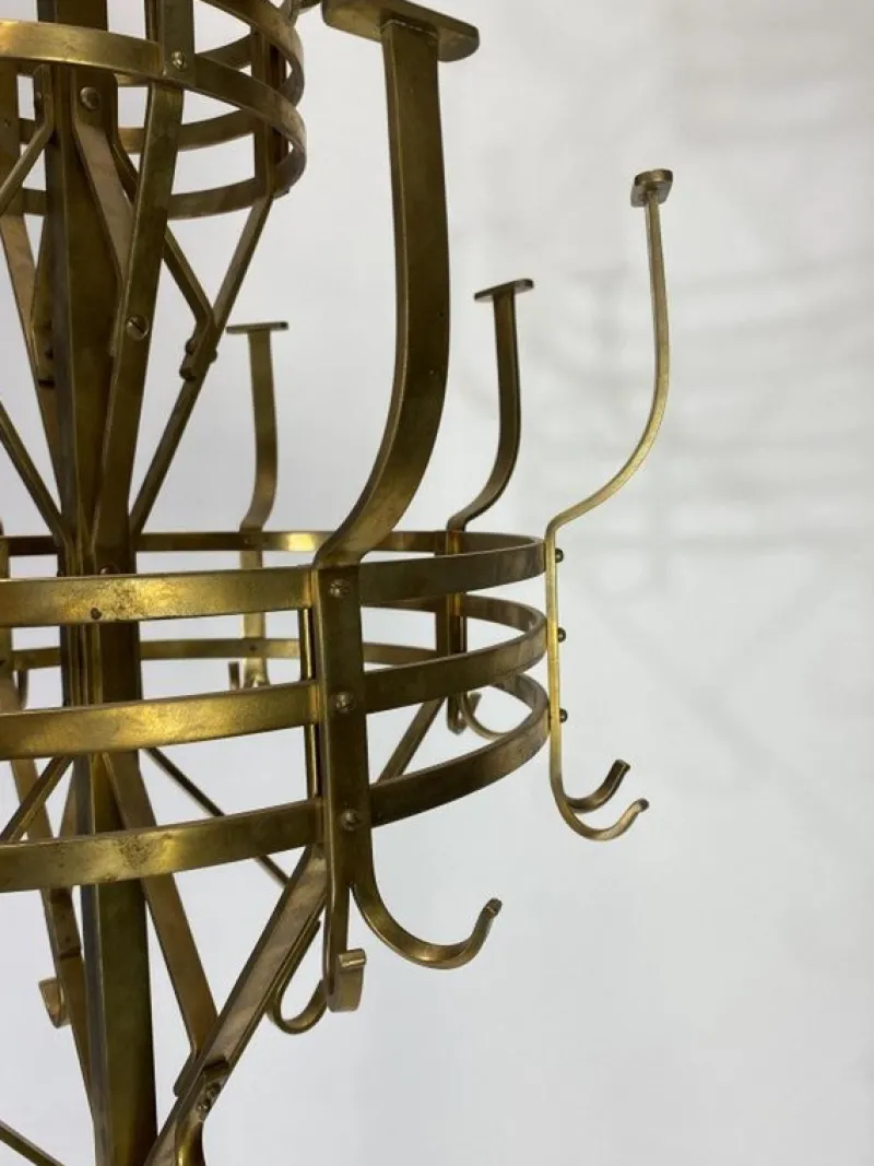 Discount Pamono Large Secession Brass Coat Hanger by Adolf Loos, 1890s