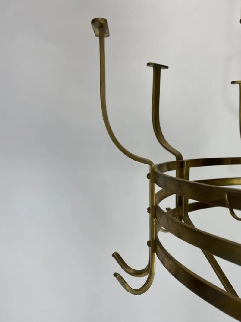 Discount Pamono Large Secession Brass Coat Hanger by Adolf Loos, 1890s