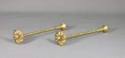 Pamono Large Second Empire French Brass Curtain Tie-Backs, Set of 2