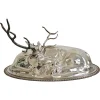 Best Pamono Large Silver Plated Covered Serving Platter attributed to Teghini Firenze, 1960s