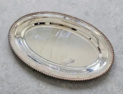 Best Pamono Large Silver Plated Covered Serving Platter attributed to Teghini Firenze, 1960s