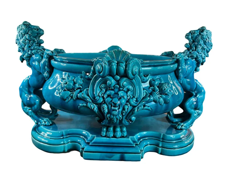 Sale Pamono Large Slip Planter from Jules Vieillard Bordeaux, 19th Century