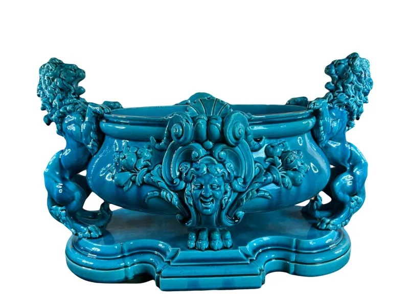 Sale Pamono Large Slip Planter from Jules Vieillard Bordeaux, 19th Century