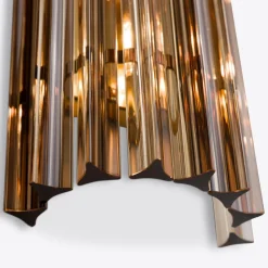Clearance Pamono Large Smoked Quartz Amaro Wall Light from Pure White Lines