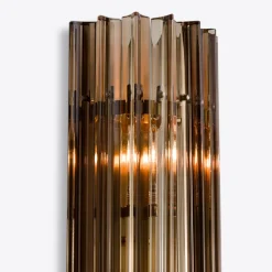 Clearance Pamono Large Smoked Quartz Amaro Wall Light from Pure White Lines