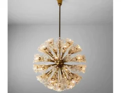 Pamono Large Snowball Sputnik Chandelier from Rupert Nikoll, Austria, 1950s> Ceiling Lights