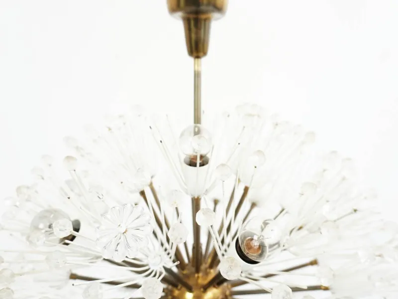 Pamono Large Snowball Sputnik Chandelier from Rupert Nikoll, Austria, 1950s> Ceiling Lights